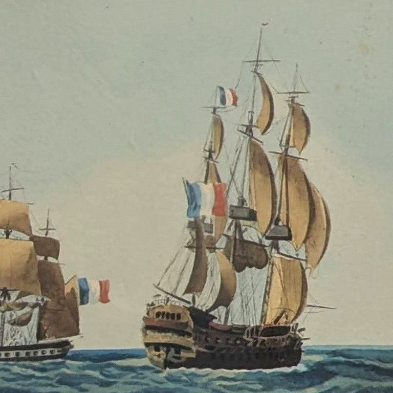 Jean Jérôme Beaugean frégate saluant à la voix