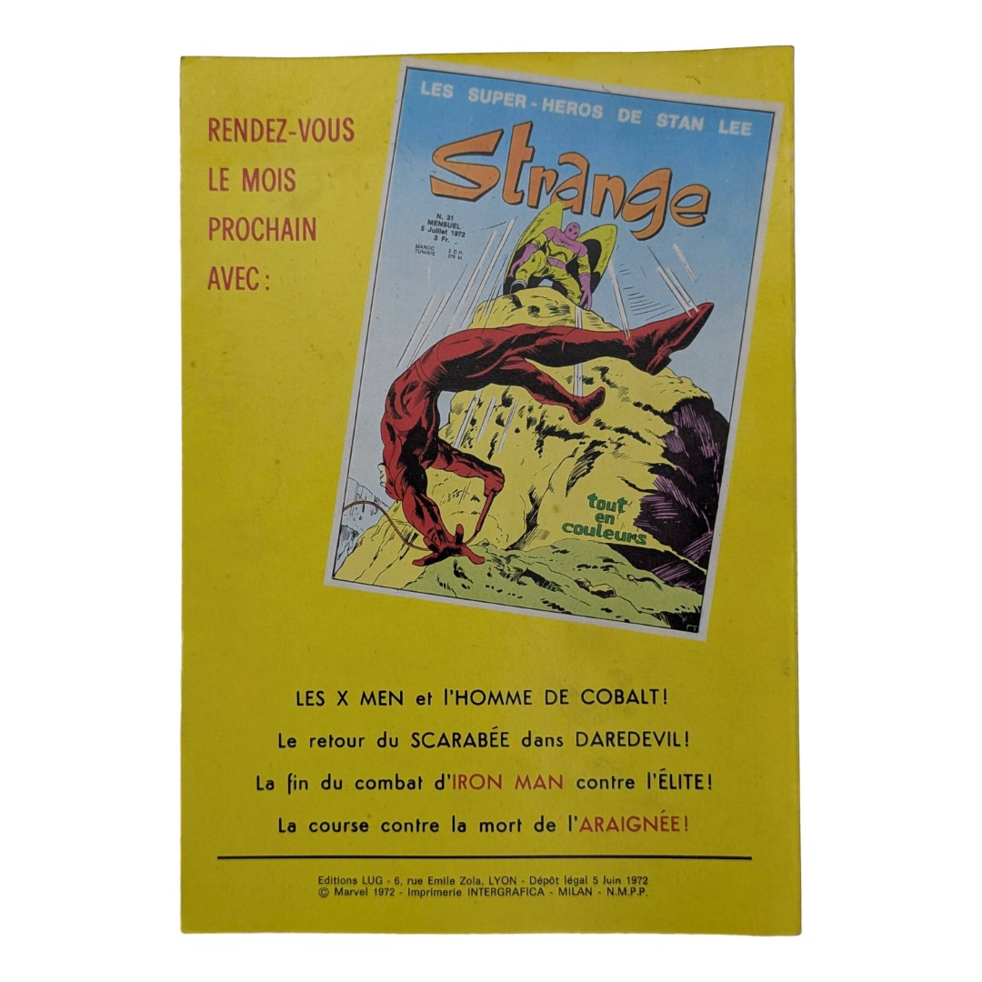 Bande dessinée édition originale Très bel état Strange N°:30