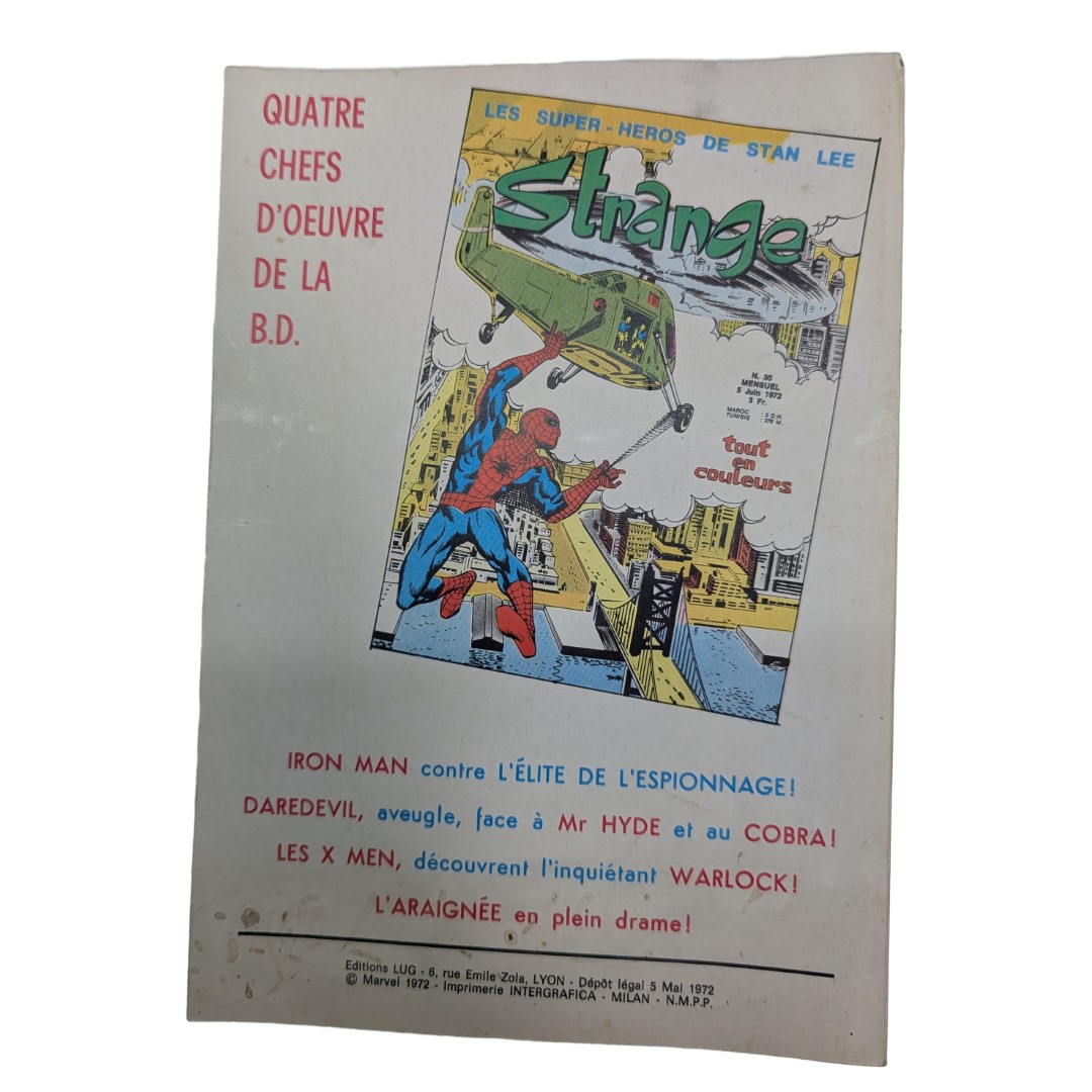 Bande dessinée édition originale Très bel état Strange N°:29