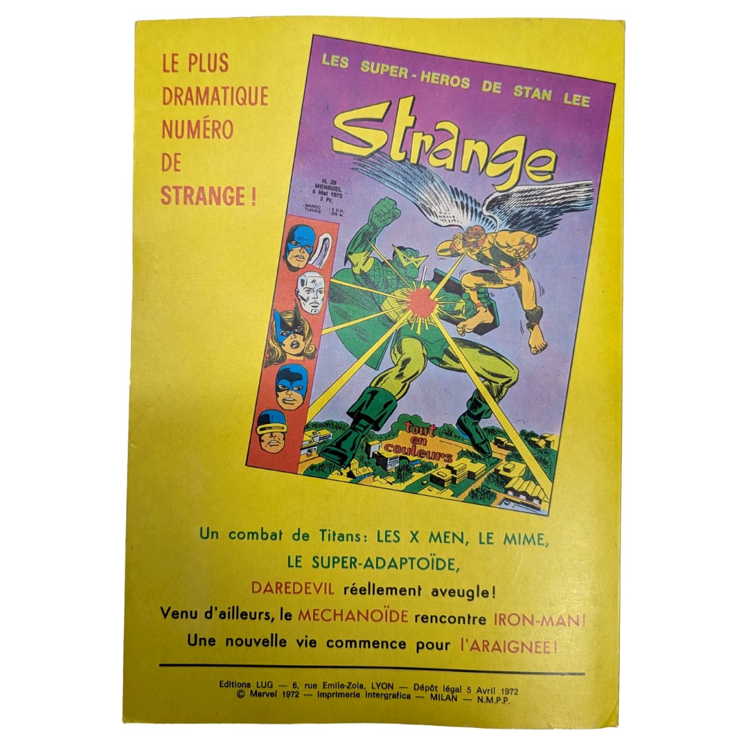 Bande dessinée édition originale Très bel état Strange N°:28