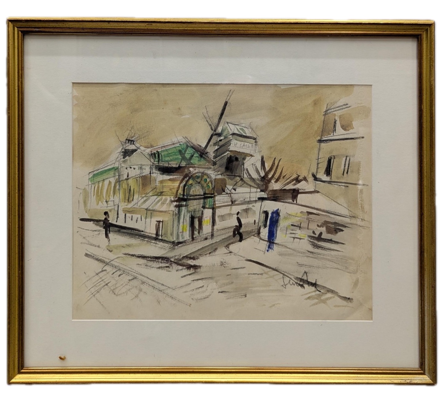 Gen Paul aquarelle vue de Montmartre 