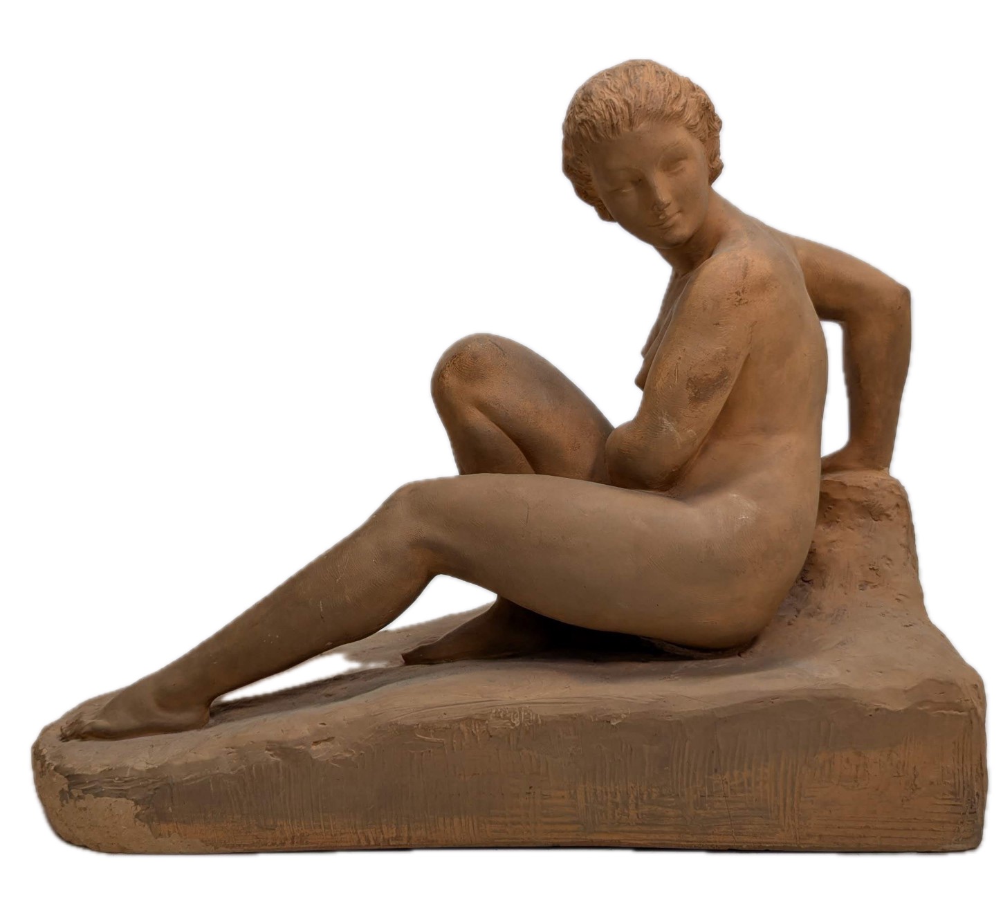 Marcel Bouraine terre cuite Femme nue 