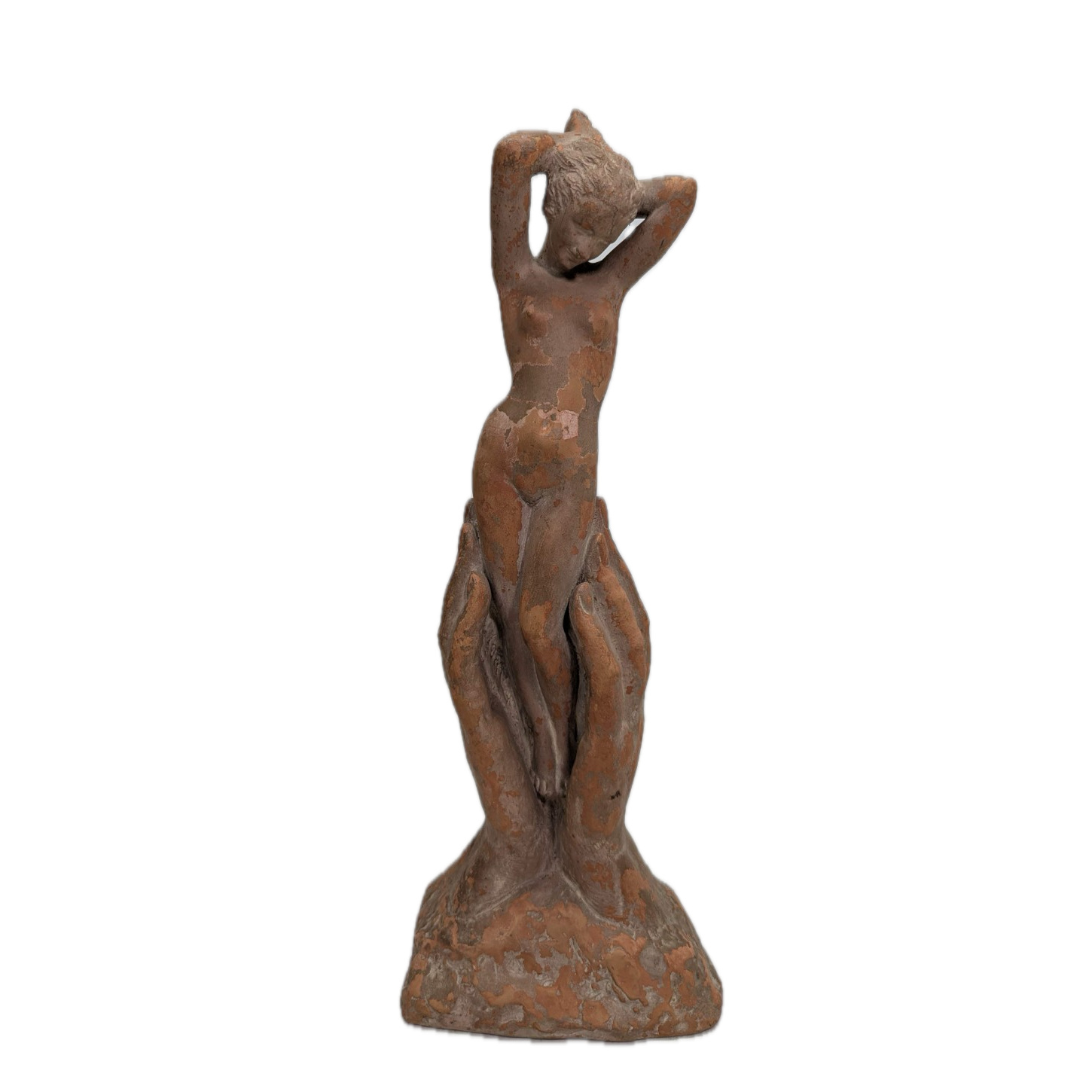 Marcel Bouraine " l'offrande " terre cuite Femme nue 