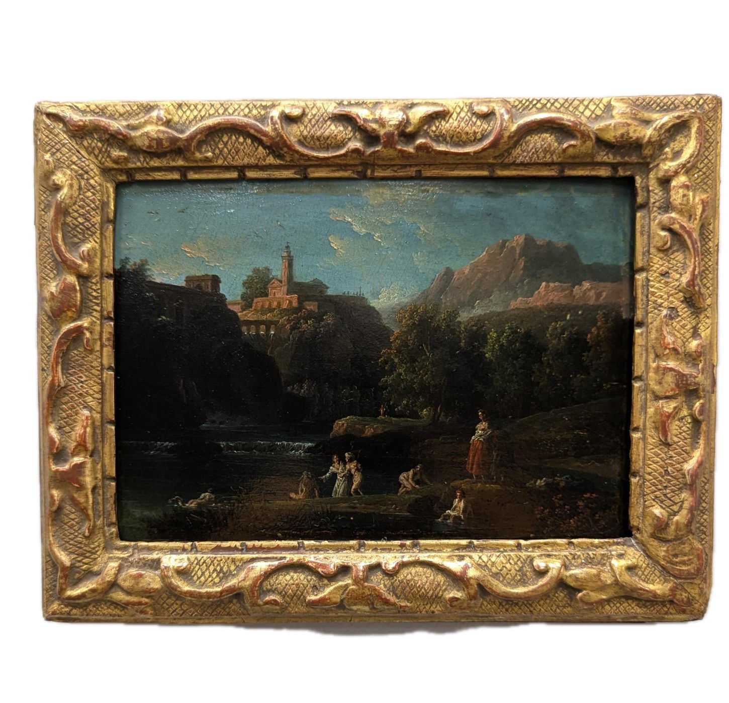 Scène lacustre XVIIIème école de Vernet 