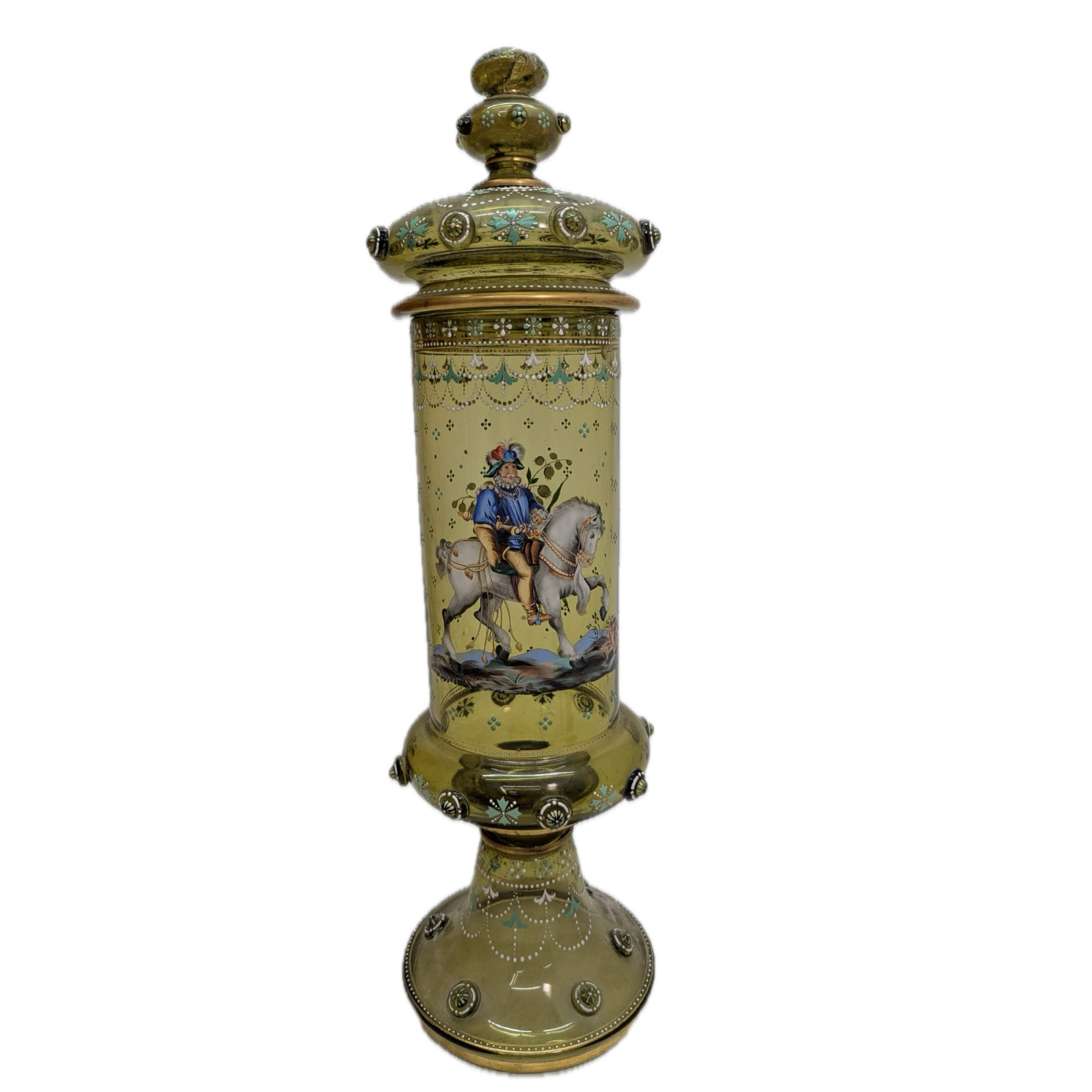 Bonbonnière émaillée à décor de personnages Autriche 1880