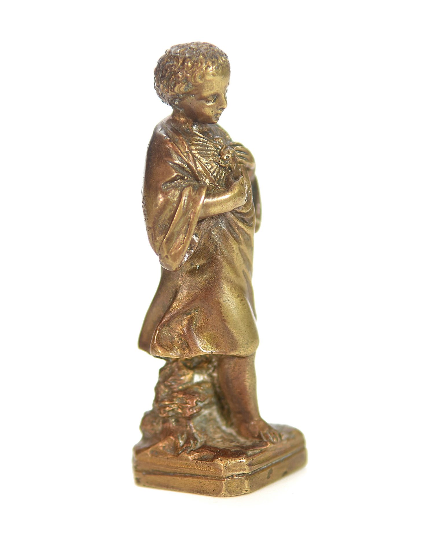 Sceau à cacheter (seal) bronze doré collection sacré cœur enfant Jésus