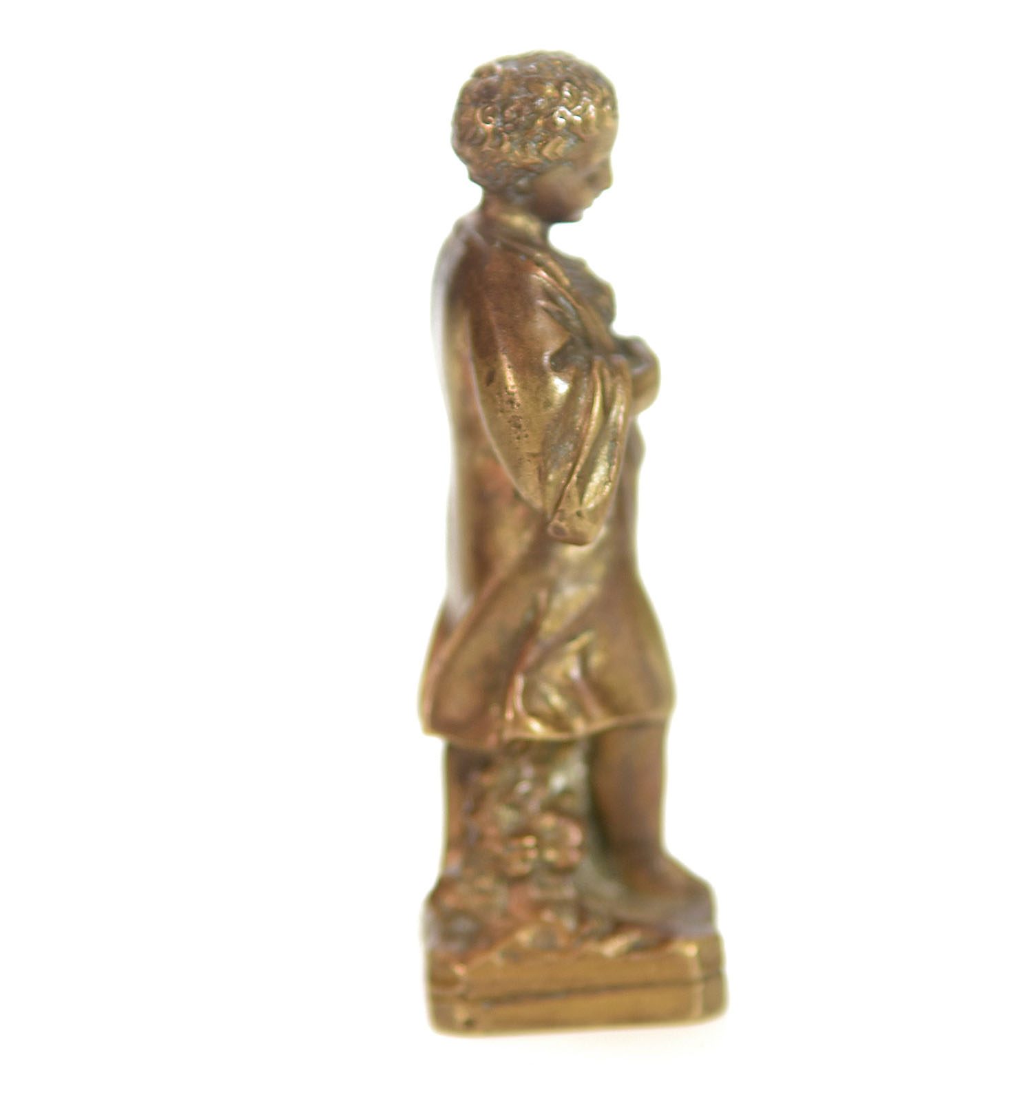 Sceau à cacheter (seal) bronze doré collection sacré cœur enfant Jésus