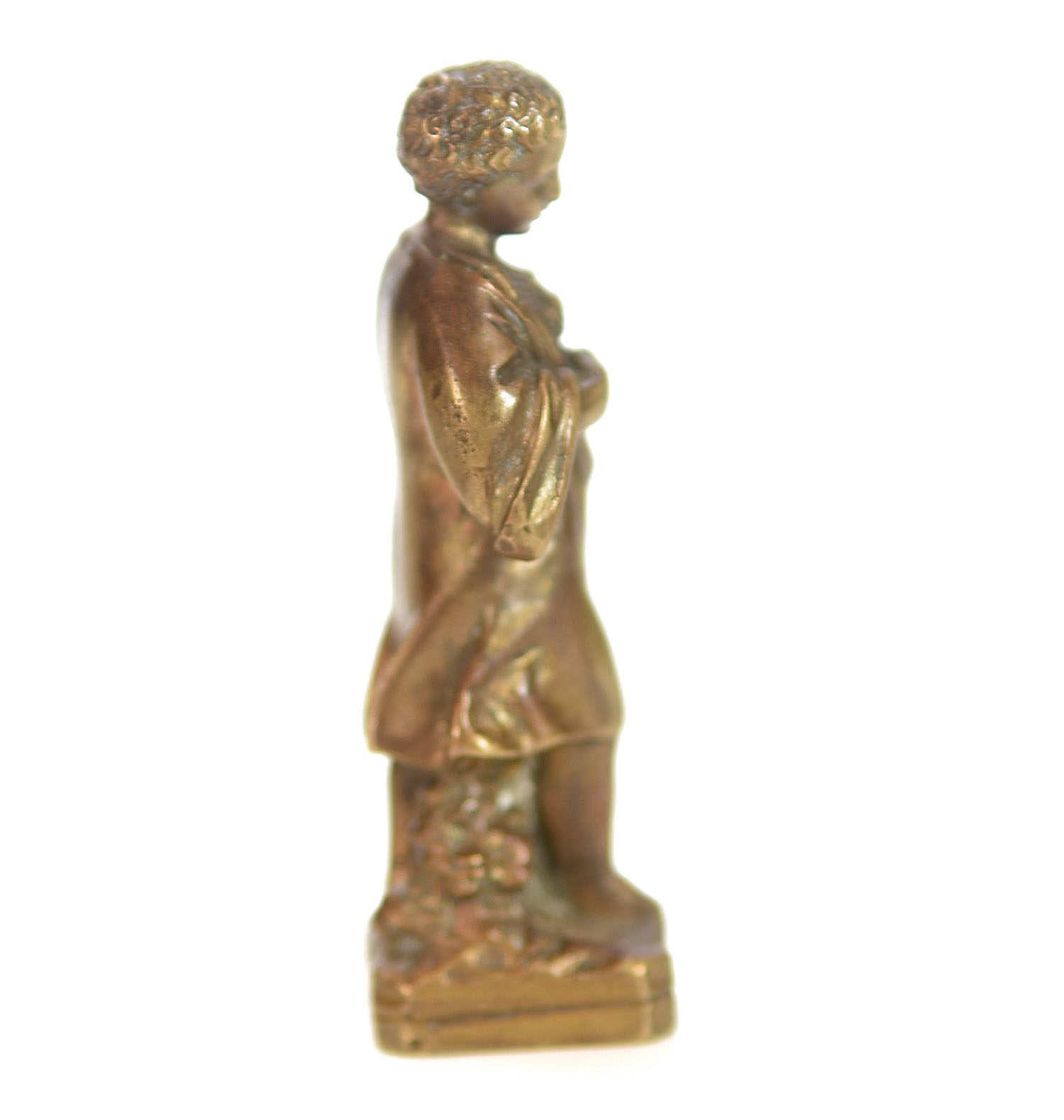 Sceau à cacheter (seal) bronze doré collection sacré cœur enfant Jésus