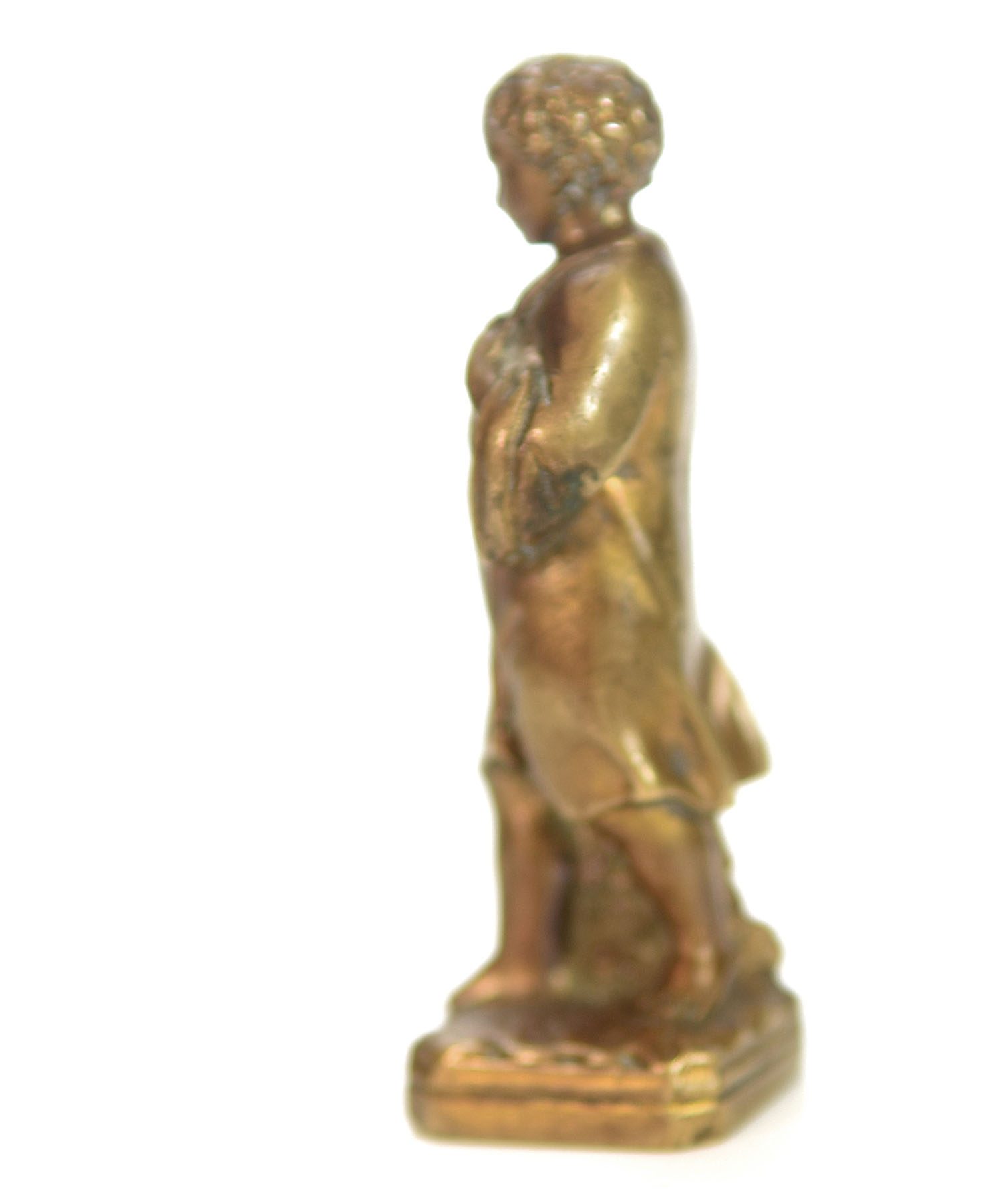 Sceau à cacheter (seal) bronze doré collection sacré cœur enfant Jésus