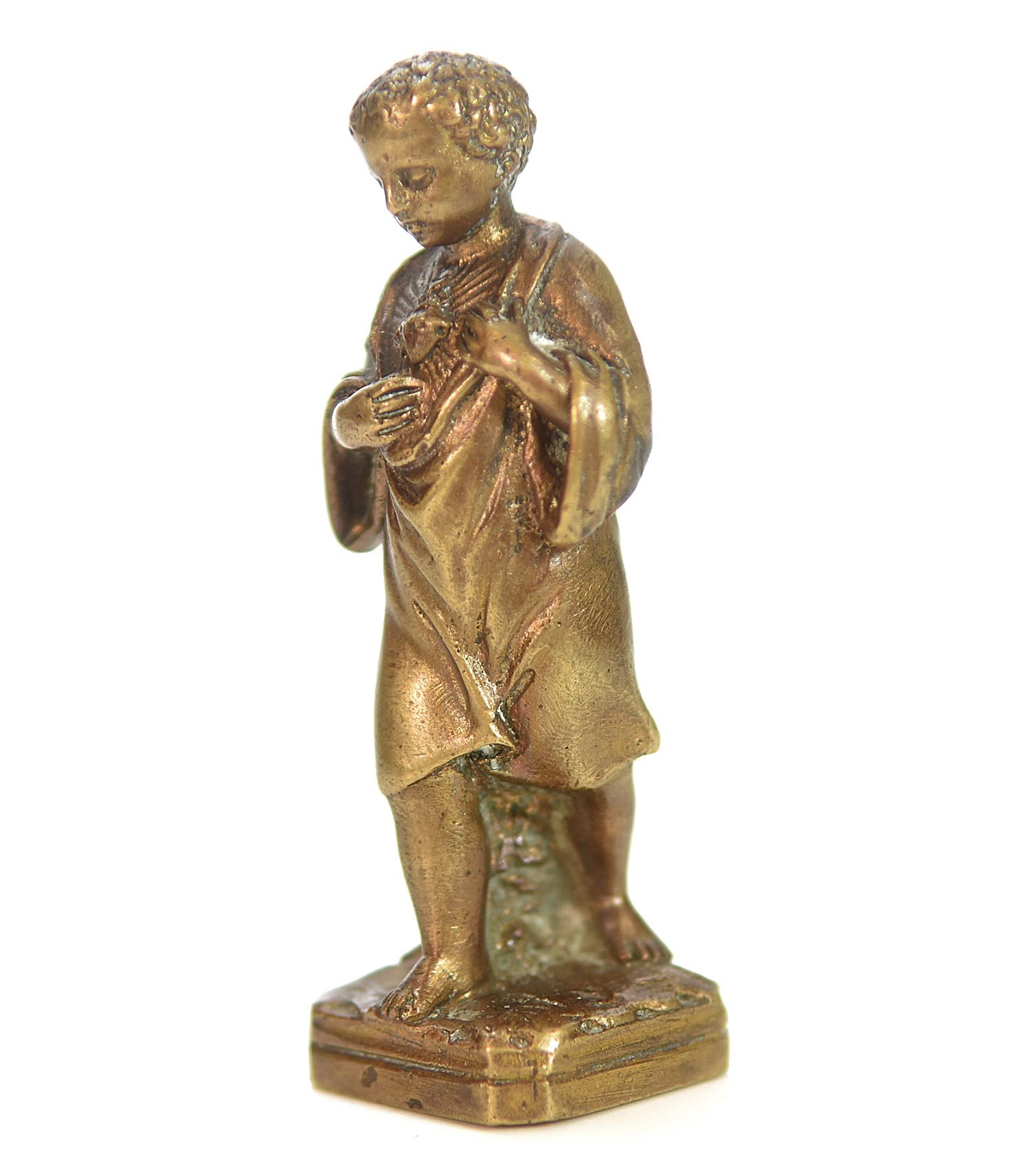 Sceau à cacheter (seal) bronze doré collection sacré cœur enfant Jésus