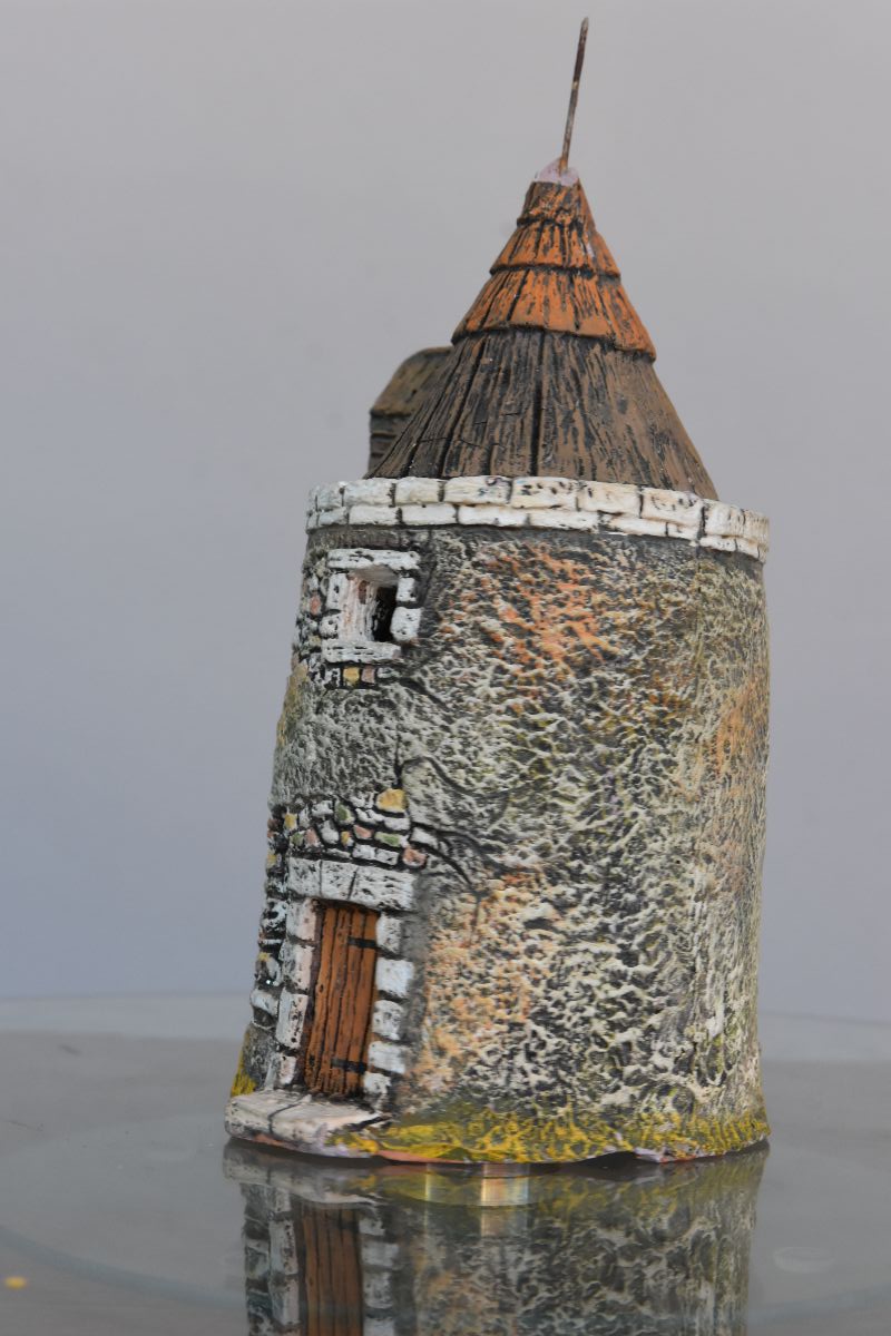 Moulin de crèche provençale Marcel Carbonel 