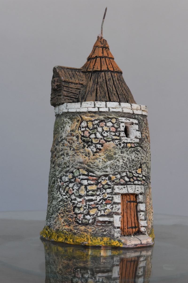 Moulin de crèche provençale Marcel Carbonel 